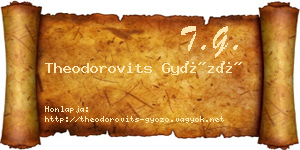 Theodorovits Győző névjegykártya