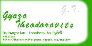 gyozo theodorovits business card